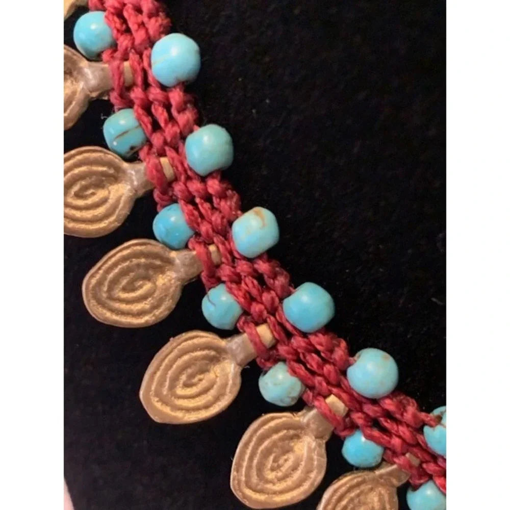 Statement Necklace Handmade Paulina Barcelona OOAK Boho Ethnic Adjustable Spain